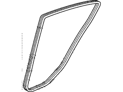 Honda 72815-TM8-A01ZB Seal, R. RR. Door Opening *NH167L* (GRAPHITE BLACK)