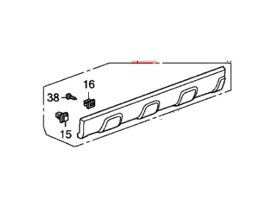 2011 Honda CR-V Door Moldings - 75332-SWA-003