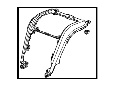 Honda 77250-SWA-A12ZC Garnish Assy., Center *NH608L* (UH GUN METALLIC)