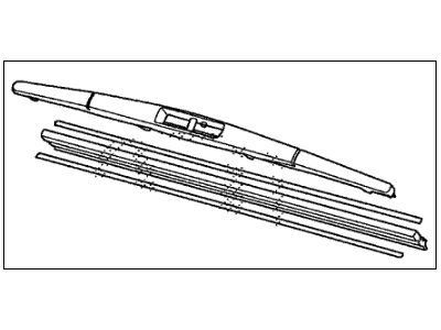 Honda 76730-SFA-003 Blade, Rear Windshield Wiper (350Mm)