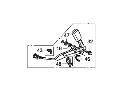 2010 Honda CR-V Seat Belt Buckle - 04813-SWA-A00ZC