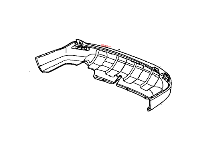 Honda 04715-SWA-A90 Face, Rear Bumper (Dot)