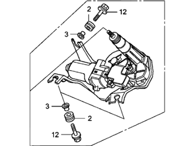 Honda 76710-SWA-003 Motor, Wiper