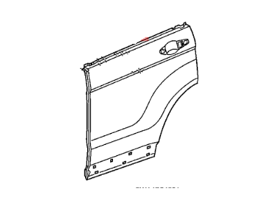 Honda 67651-SWA-305ZZ Skin Set, L. RR. Door