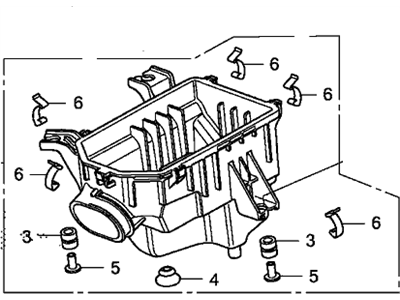 Honda 17201-RZA-000