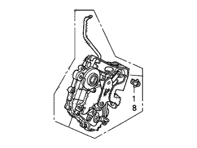Honda 72610-SWA-A01 Latch Assembly, Right Rear Door Power
