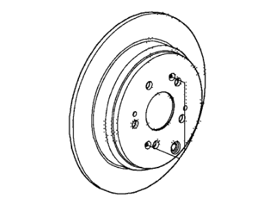 Honda 42510-SWA-A02 Disk, Rear