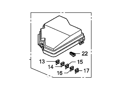 Honda 38256-SWA-A01 Cover, Relay Box