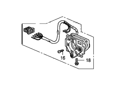 Honda 76210-SWA-C21 Actuator, Passenger Side (Heated)