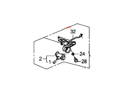 Honda 77541-SWA-A00 Striker, Glove Box