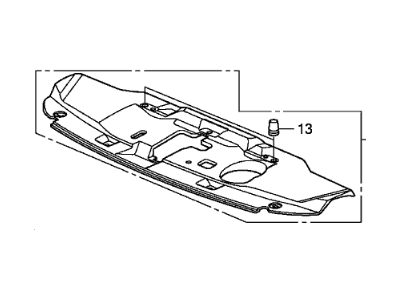 Honda 71141-SWA-000 Cover, FR. Grille