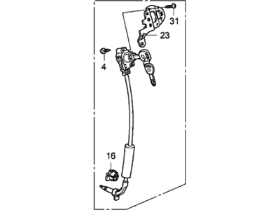 Honda 72185-SWA-A01 Cylinder, Driver Side Door