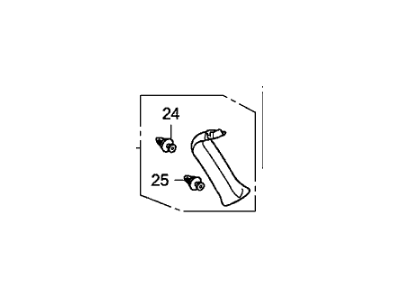 Honda 84435-SWW-003ZA Garnish Assy., R. Tailgate Side *NH302L* (PALE QUARTZ)