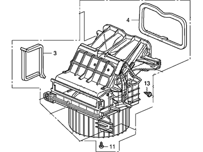 Honda 79305-SWA-A01 Blower Sub-Assy.