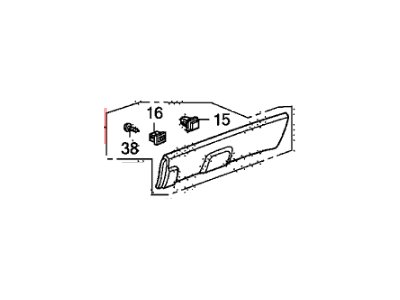 Honda 75313-SWA-003 Garnish Assy., R. RR. Door (Lower)