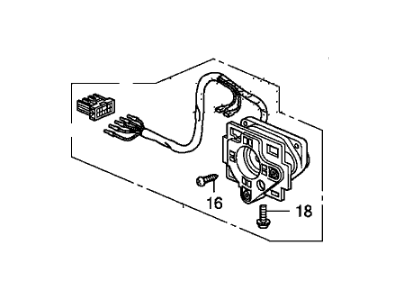 Honda Mirror Actuator - 76215-SWA-C21