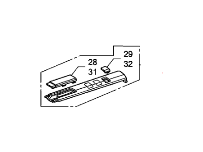 Honda 75235-SWA-003 Garnish Assy., R. RR. Roof Side