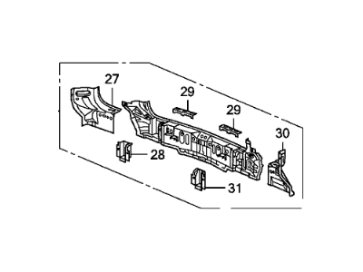 Honda 66100-SWA-A00ZZ Panel, RR.