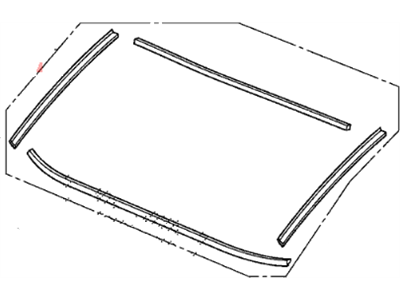 Honda 04733-SWA-000 Rubber Set, RR. Windshield Dam