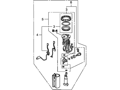 Honda CR-V Fuel Pump - 17045-SXS-A30