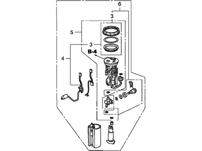 Honda 17045-SXS-A01 Module Assembly, Fuel Pump