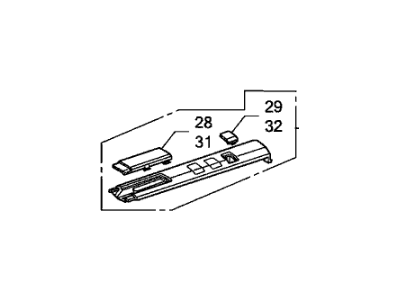 Honda 75245-SWA-003 Garnish Assy., L. RR. Roof Side