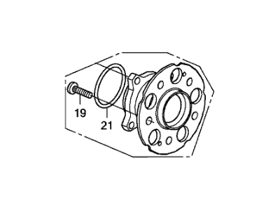 Honda 42200-SWB-951 Bearing Assembly, Rear Hub Unit