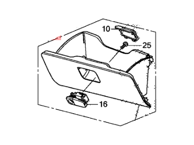 2011 Honda CR-V Glove Box - 77500-SWA-A03ZC