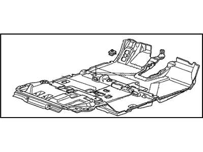 Honda 83301-SXS-A02ZC Carpet, Floor *YR358L* (WQ IVORY)