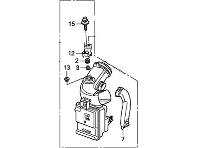 Honda 17232-RZA-000 Chamber B, Resonator