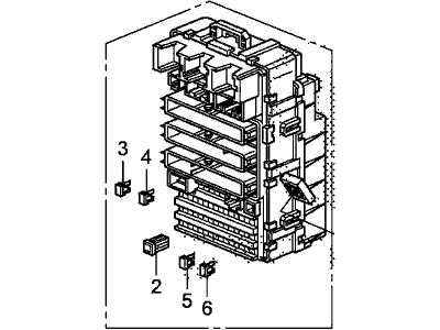 Honda 38200-SWA-A02 Box Assembly, Fuse