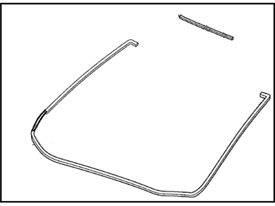 Honda 04731-SWA-000 Rubber Set, FR. Windshield Dam