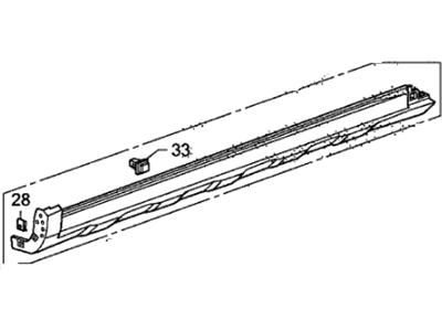 Honda 71850-SWA-A01 Garnish Assy., L. Side Sill