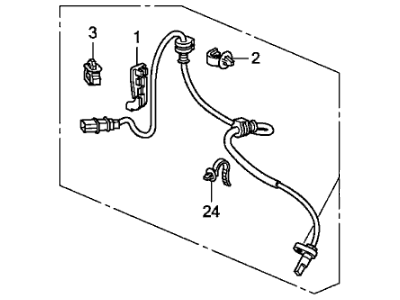 Honda 57450-SWA-013 Sensor Assembly, Right Front