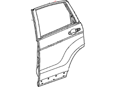 Honda 67550-SWA-A90ZZ Panel, L. RR. Door (DOT)