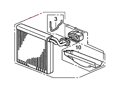 Honda 80211-SWA-A03 Evaporator