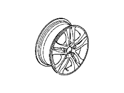 Honda 42700-SWA-A73 Disk, Aluminum Wheel (17X6 1/2J) (Tpms) (Hitachi)