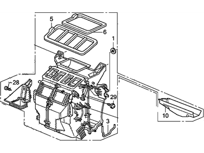 Honda 79106-SXS-A41 Heater Sub-Assy.