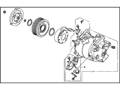 Honda CR-V A/C Compressor - 38800-RZY-014RM