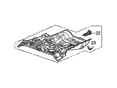 2007 Honda CR-V Floor Pan - 04655-SXS-A00ZZ