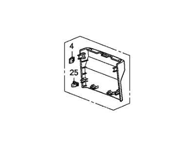 Honda 83431-SWA-J01ZA Panel Assy., Center Console *NH598L* (FR) (ATLAS GRAY)