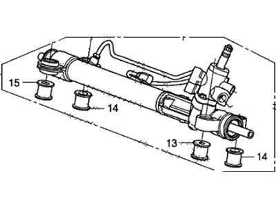 2011 Honda CR-V Rack And Pinion - 53601-SXS-A03