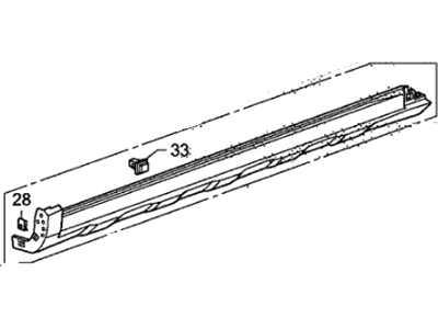 Honda 71800-SWA-A01 Garnish Assy., R. Side Sill