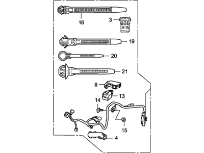 Honda 32111-RZA-A00 Sub-Wire, Starter