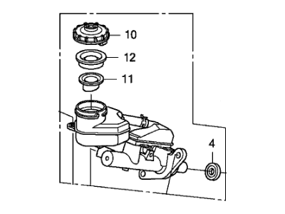 Honda 46100-SWA-A01 Master Cylinder Assembly