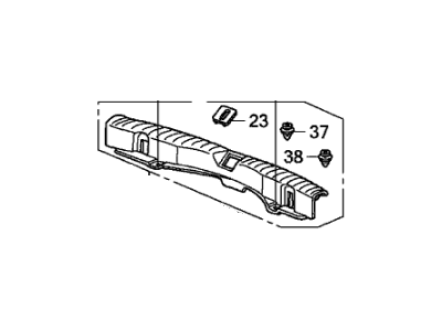 Honda 84640-SWA-013ZC Lng, RR. *YR327L*