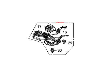 Honda 74218-SXS-A00 Cowl Top Set B, FR. (Driver Side)