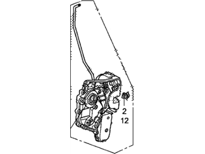 Honda 72150-SWA-A01 Latch Assembly, Left Front Door Power