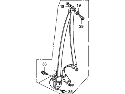 Honda CR-V Seat Belt - 04818-SXS-A20ZB