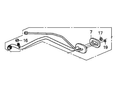 Honda 80321-SWA-A01 Pipe, Air Conditioner